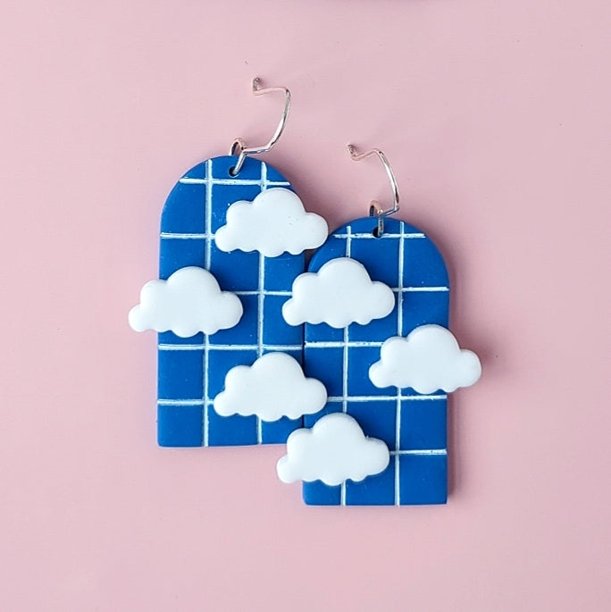 Cloud Portals Arch Dangle Earrings