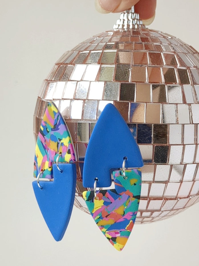 No Waste Tetris Dangles - Blue