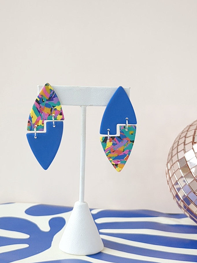 No Waste Tetris Dangles - Blue