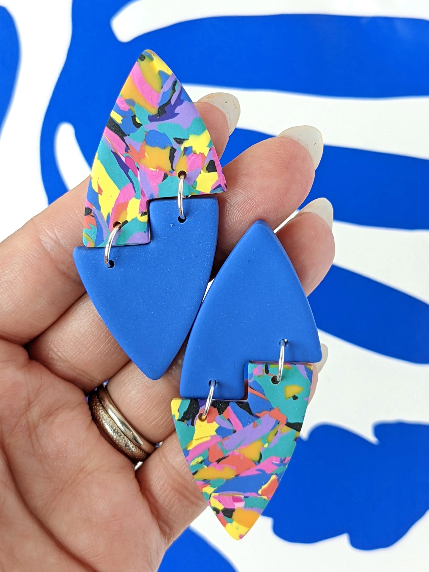No Waste Tetris Dangles - Blue