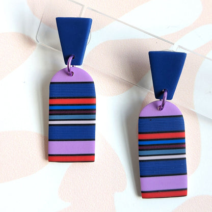 Striped Arch Earrings