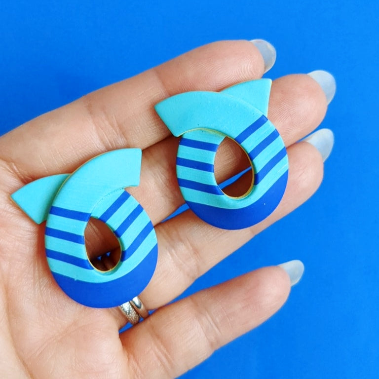 Loop de Loop Earrings in Teal