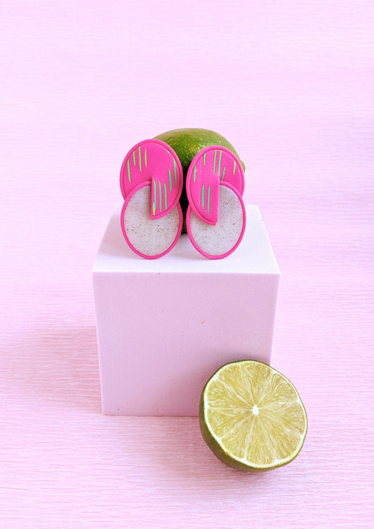 Modern Dragonfruit Studs