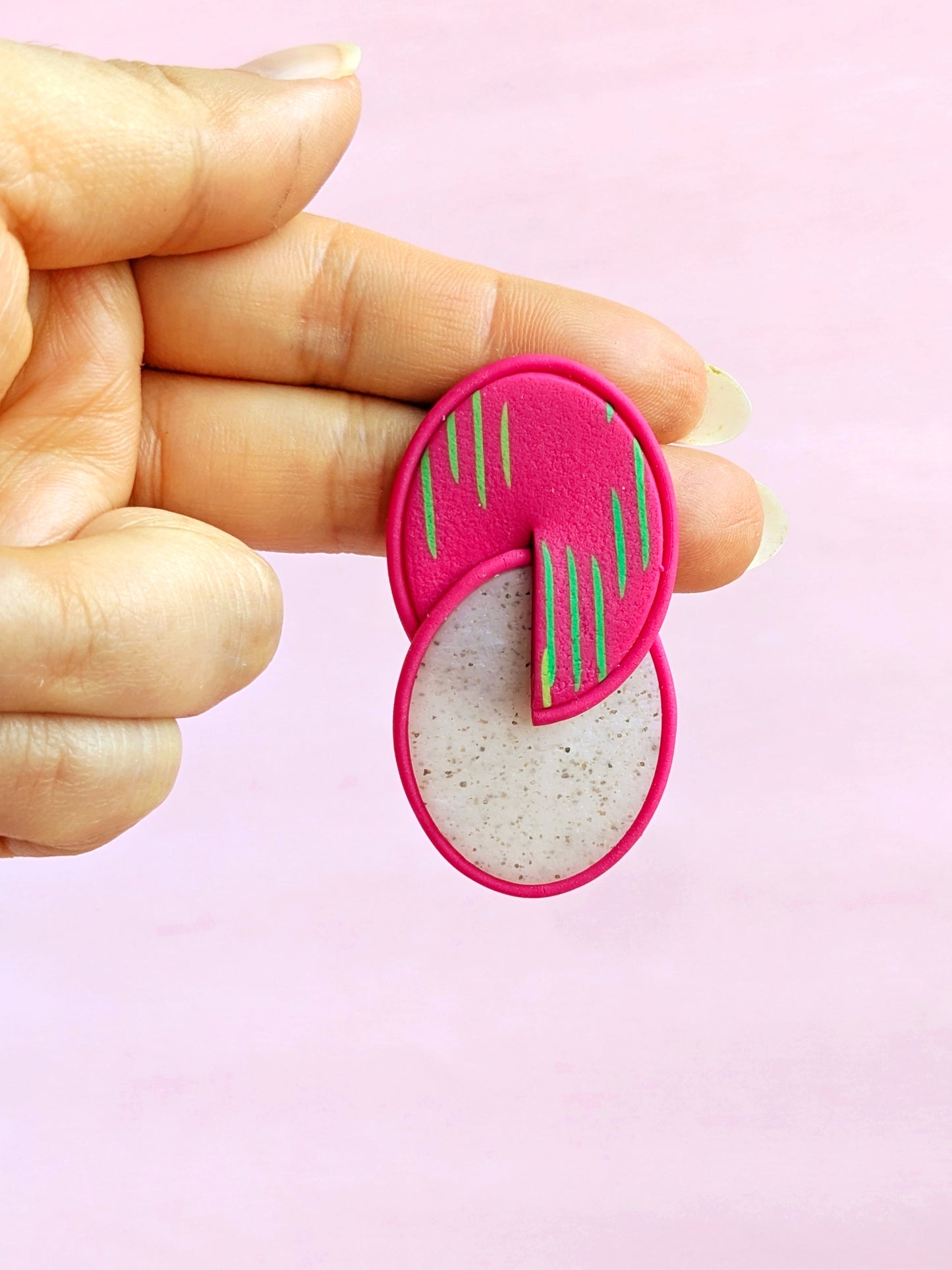 Modern Dragonfruit Studs