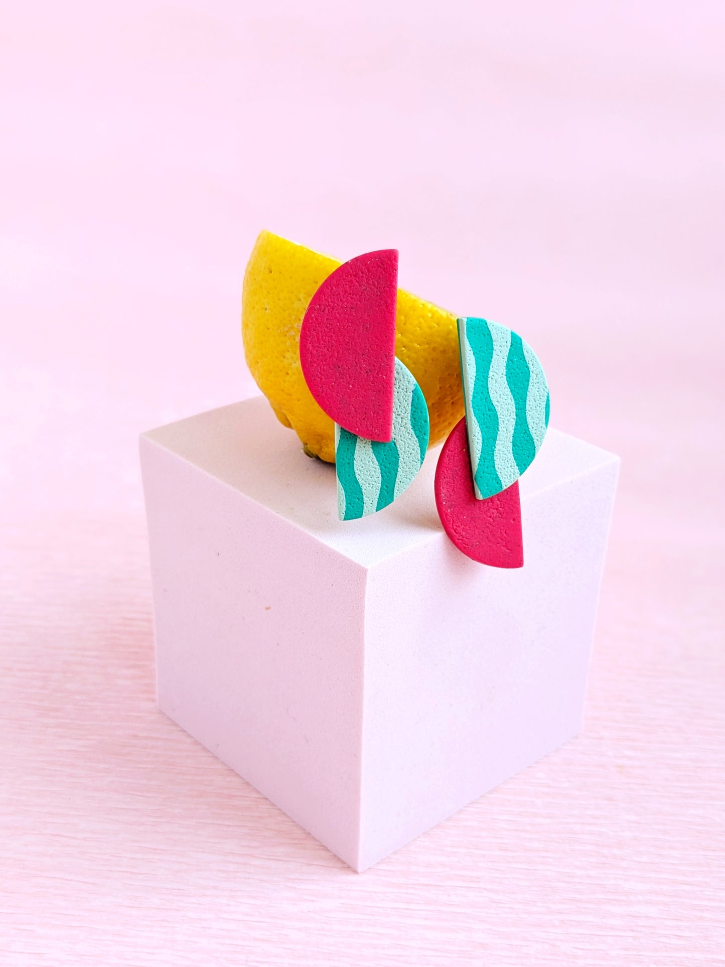 Modern Watermelon Studs