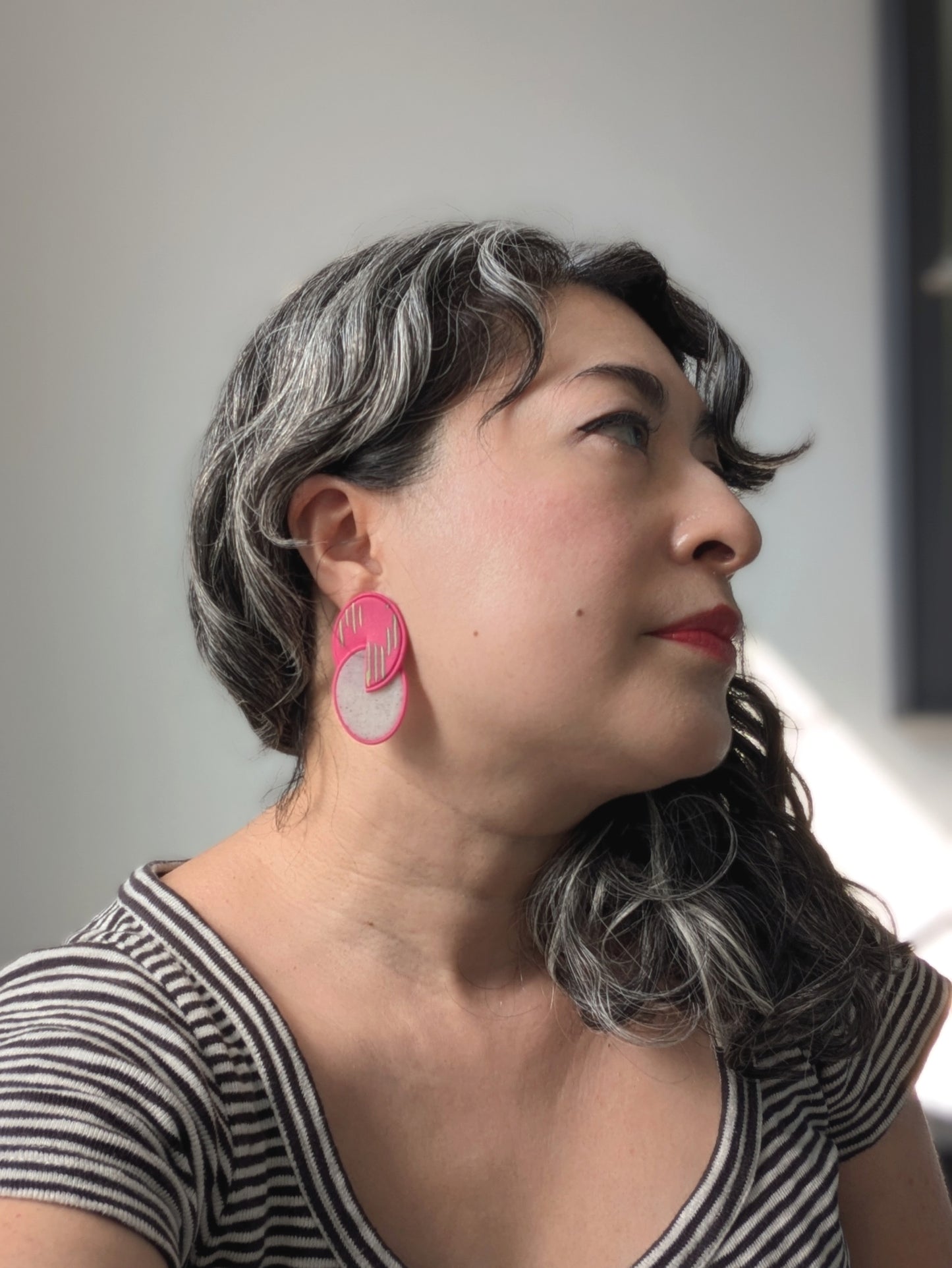 Modern Dragonfruit Studs