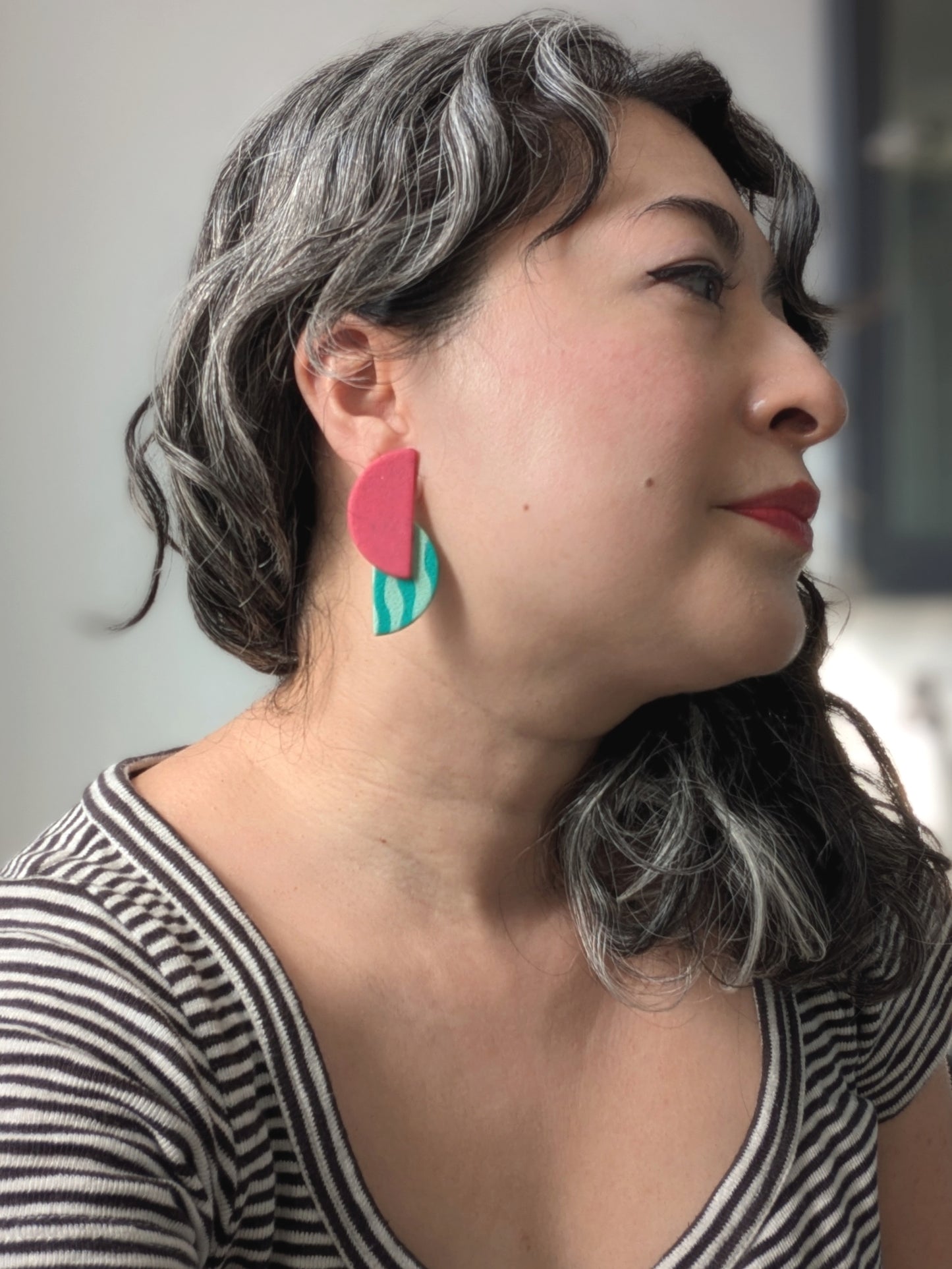 Modern Watermelon Studs