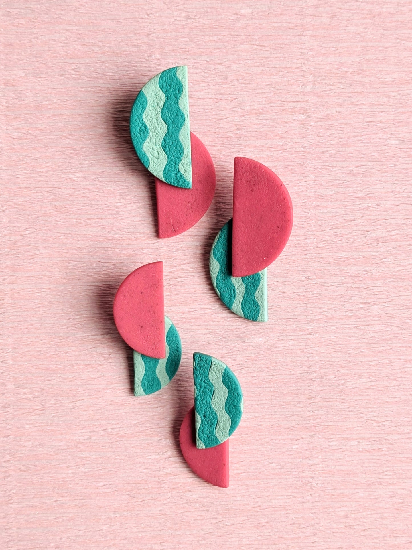 Modern Watermelon Studs