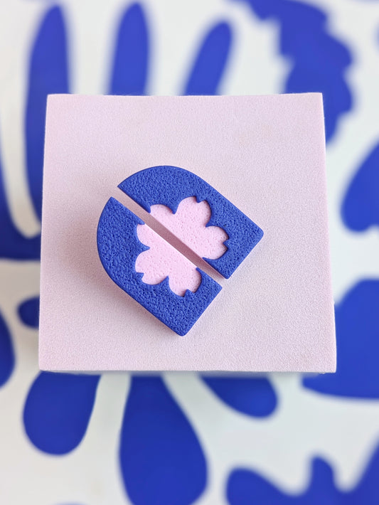 Peak Bloom Cherry Blossom Silhouette Studs