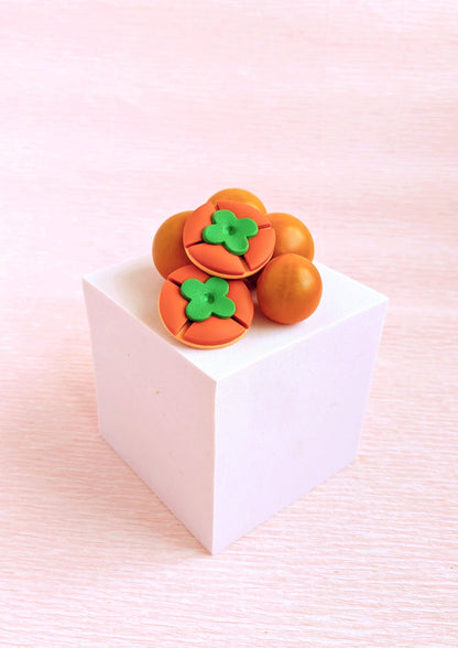 Modern Persimmon Studs