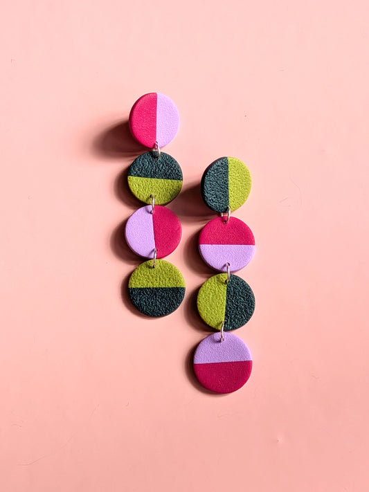 Garden Stripe Long Dangles