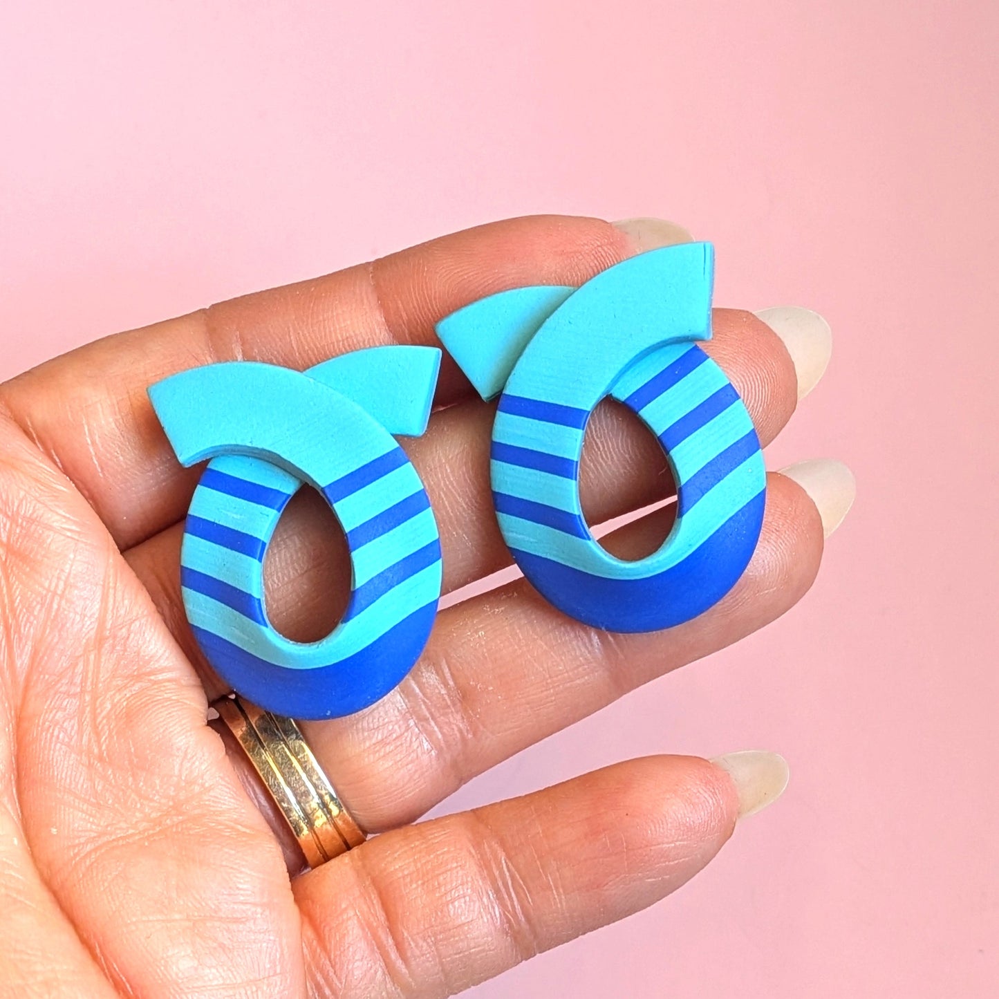 Loop de Loop Earrings in Teal