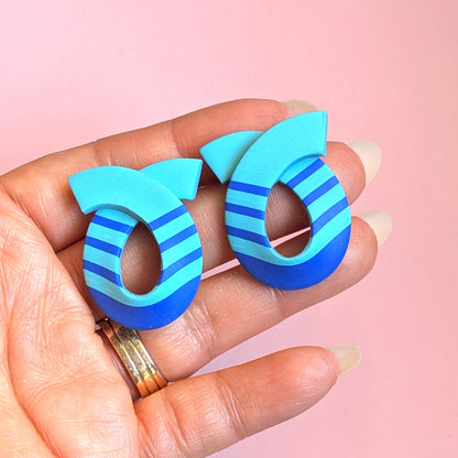Loop de Loop Earrings in Teal