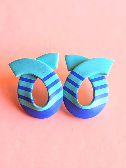 Loop de Loop Earrings in Teal