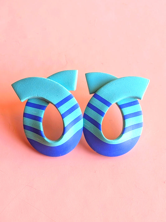 Loop de Loop Earrings in Teal