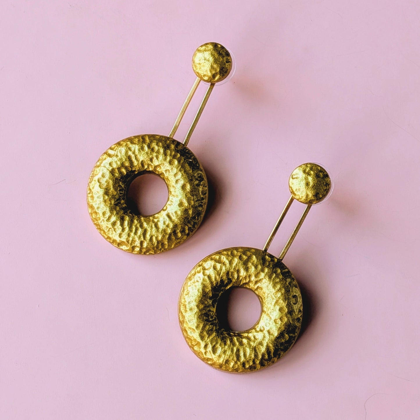 Small Gold Donut Ear Jackets