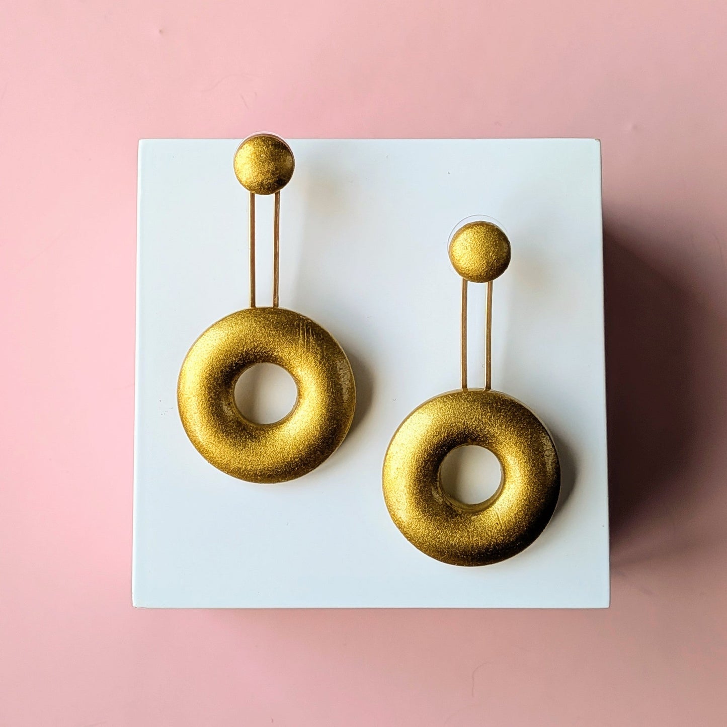 Small Gold Donut Ear Jackets