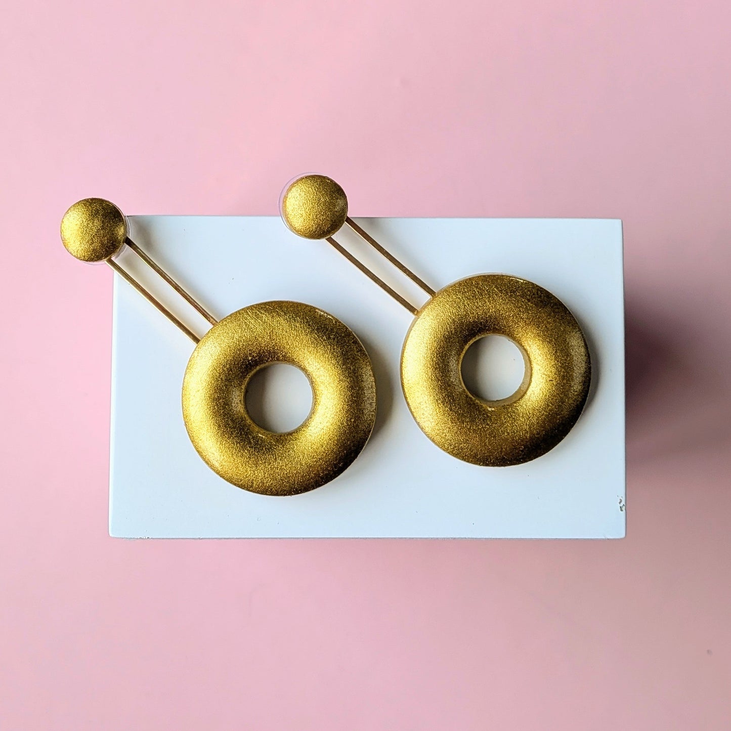 Small Gold Donut Ear Jackets