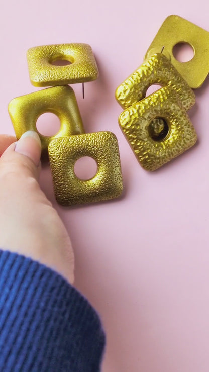 Gold Portal Earrings
