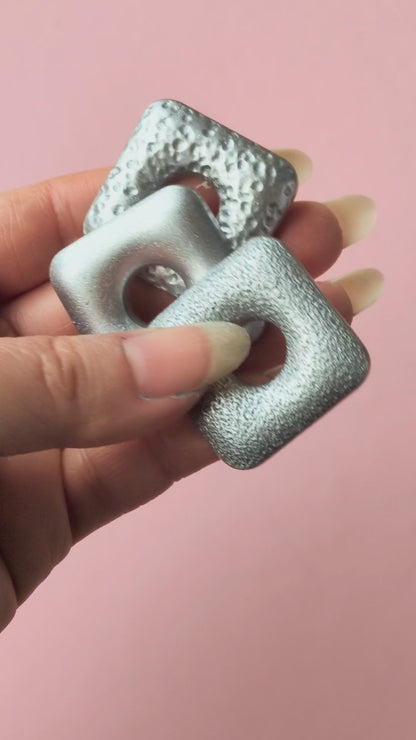 Silver Portal Earrings