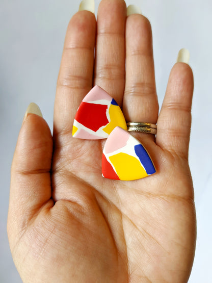 Color Theory Small Triangle Studs