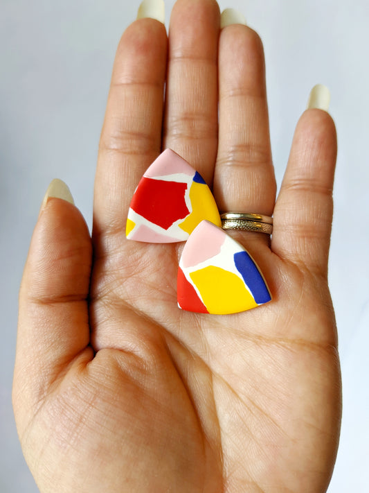 Color Theory Small Triangle Studs