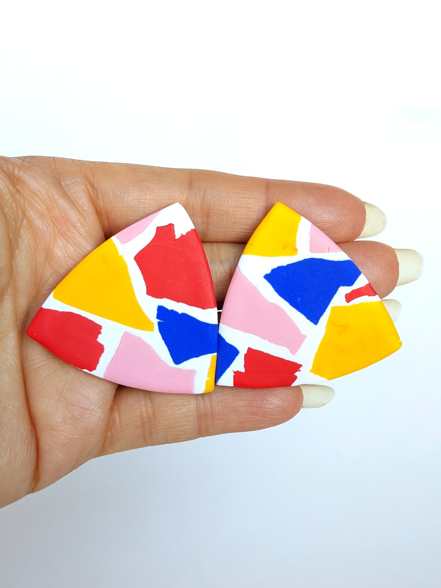 Color Theory Triangle Statement Studs